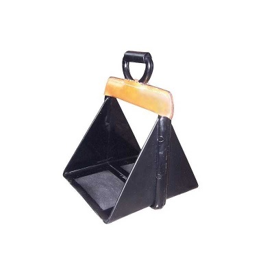 Suporte de metal preto com alça amarela