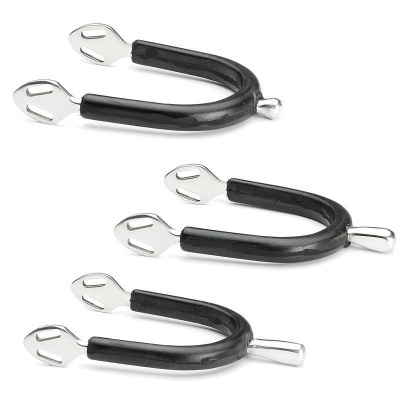 Esposras metálicas com revestimento preto e abas ajustáveis