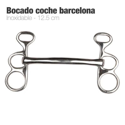 Bocado para cavalo em aço inoxidável 12,5 cm