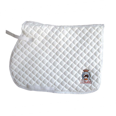 Manta para cavalo branca almofadada com bordado Zaldi