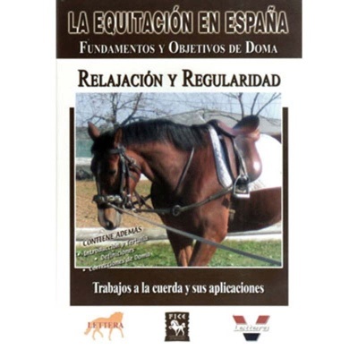 Capa de livro sobre equitação com imagem de cavalo castanho com sela e rédeas