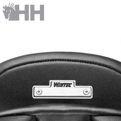 Parte superior de selim de bicicleta preto com etiqueta 'Wintec'