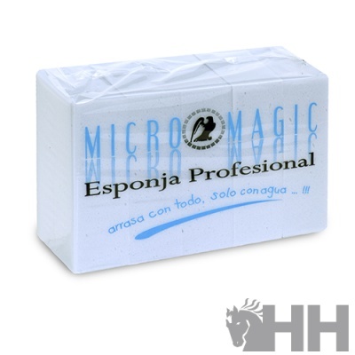 Esponja profissional branca MICRO MAGIC em embalagem transparente