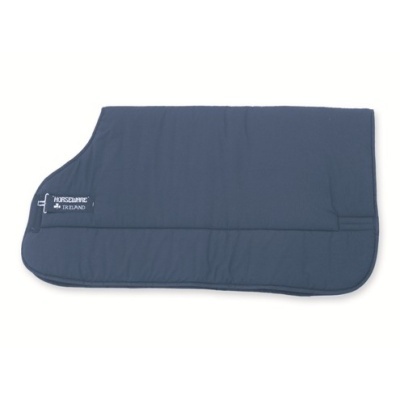 Protector acolchoado azul escuro para sela de cavalo com bordado HORSEWARE IRELAND