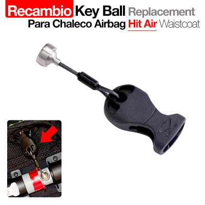 Peça substituta Key Ball para chaleco airbag Hit Air em fundo branco com texto