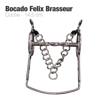 Acessório metálico para equitação Bocado Felix Brasseur Coche 14.5 cm