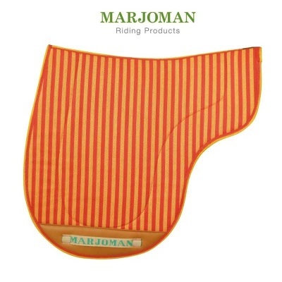 Manta de sela listrada laranja e vermelha da marca MARJOMAN