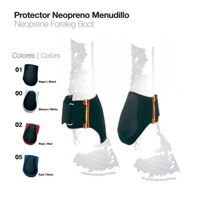 Protector Neopreno Menudillo para perna de cavalo em várias cores.