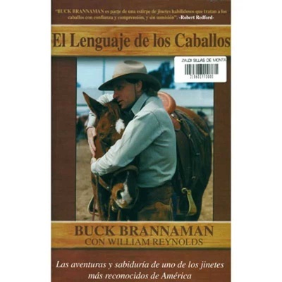 Capa do livro El Lenguaje de los Caballos com homem e cavalo