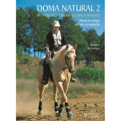 Capa do livro DOMA NATURAL 2 com cavalo e cavaleiro ao ar livre