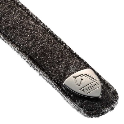 Fita preta texturizada com extremidade metálica Talini