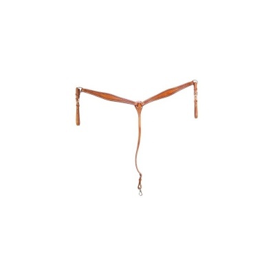 Suporte de couro castanho para binóculos com fecho metálico