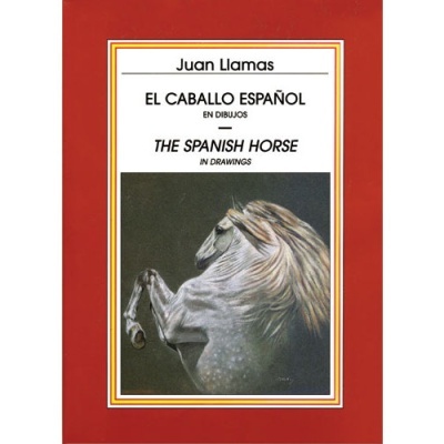Capa do livro EL CABALLO ESPAÑOL de Juan Llamas com ilustração de cavalo
