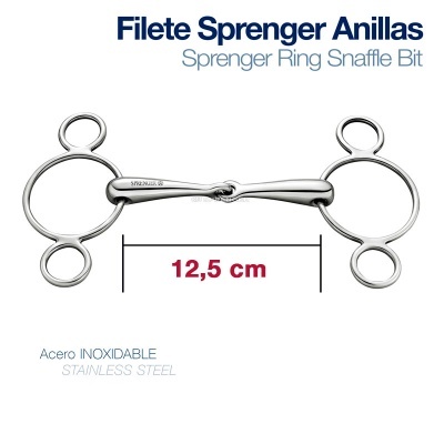 Filete Sprenger Anillas em aço inoxidável com anéis grandes e pequenos