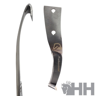 Ferramenta metálica com punho preto e texto Professional