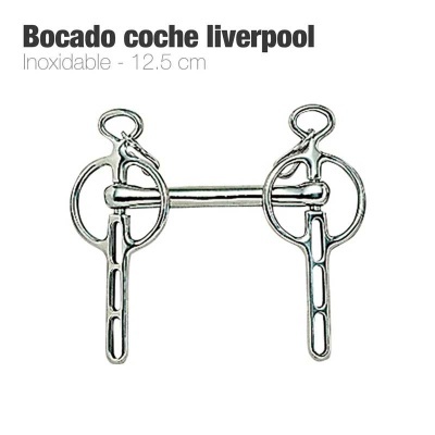 Bocado de cavalo Liverpool inoxidável 12,5 cm