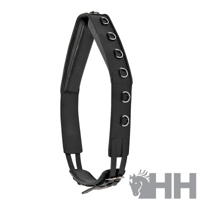 Correia de ombro preta com argolas metálicas