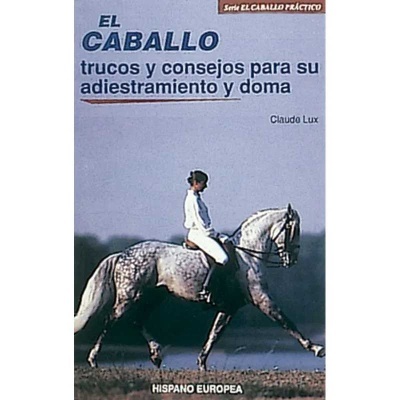 Capa de livro com cavalo cinzento e cavaleiro vestido de branco
