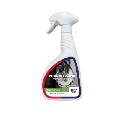 Frasco branco de spray anti-bacteriano e anti-fúngico para cascos
