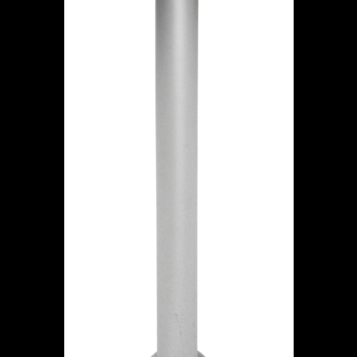 Bomba manual prata com punho e base circular