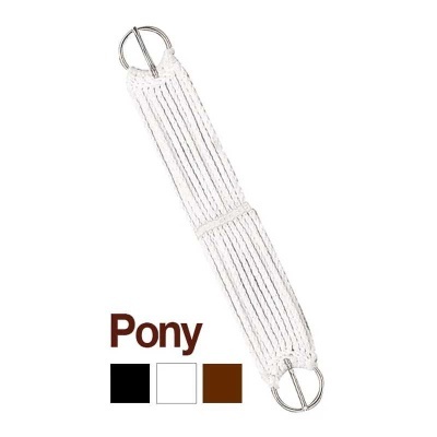 Cincha branca para cavalo com fivelas metálicas