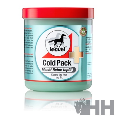 Frasco de creme Leovet Cold Pack com tampa vermelha