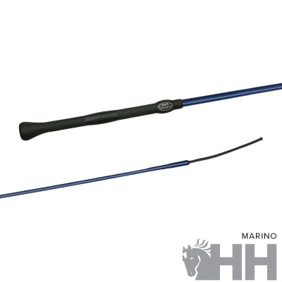 Cabo de vara de pesca azul e preto com pega texturada e logótipo HH MARINO