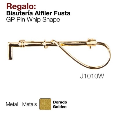 Alfinete de metal dourado GP Pin Whip Shape