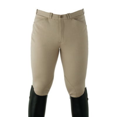 Calças de equitação bege com parte inferior preta