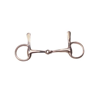 Bridão de metal prateado para equitação