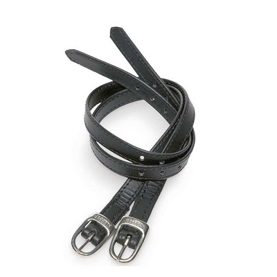 Correia dupla preta com fivelas metálicas