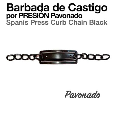 Texto publicitário com descrição do produto Barbada de Castigo por PRESIÓN Pavonado