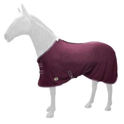 Capa vinho para cavalo com fechos e presilhas