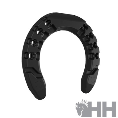 anilha preta com relevo e logo HH