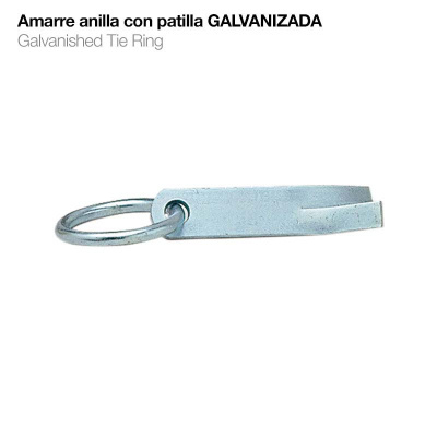 Anel metálico galvanizado com patilha