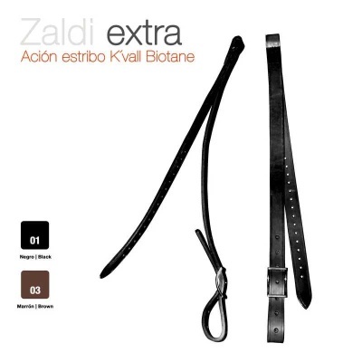 Correias de cabedal para montar a cavalo nas cores preto e castanho