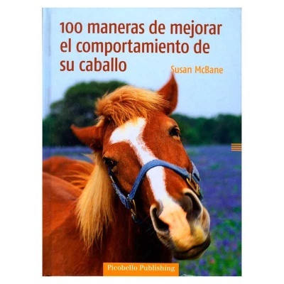 Capa de livro com a cabeça de um cavalo castanho e rédea azul