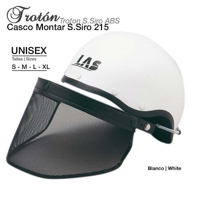 Capacete branco unissexo com viseira preta de rede