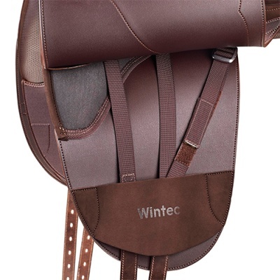 Sela Wintec castanha com vários materiais e alças ajustáveis