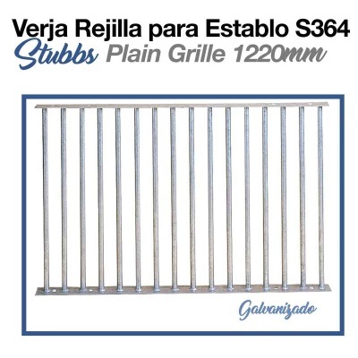 Verja rejilla metálica galvanizada para estábulo Stubbs S364 1220mm