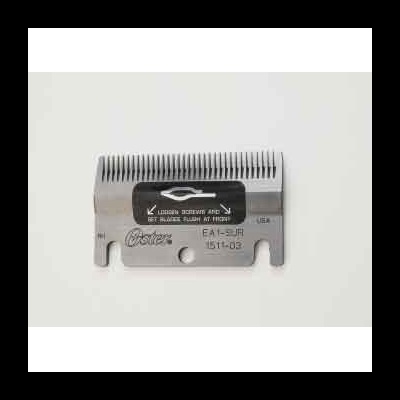 Cabeça de lâmina metálica para máquina de cortar cabelo com dentes finos