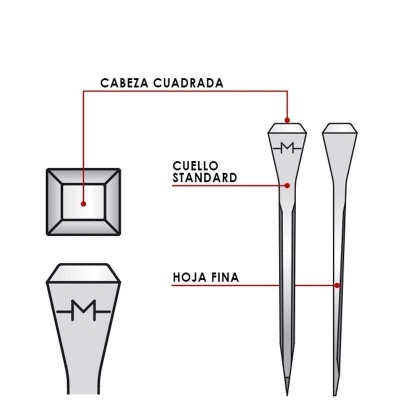 Ilustração de taco de golfe com cabeça quadrada e folhas finas