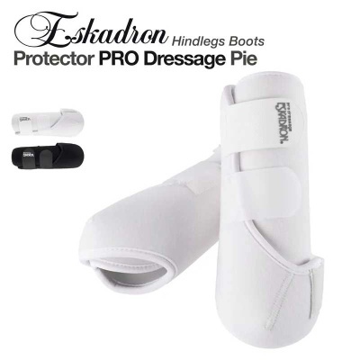 Botas de proteção brancas para pernas traseiras de cavalo Eskadron