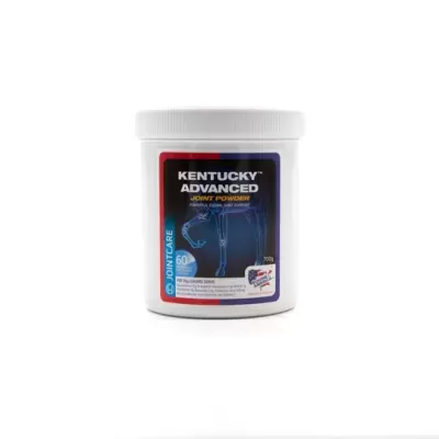 Pote de suplemento em pó Kentucky Advanced Joint Powder para suporte articular equino