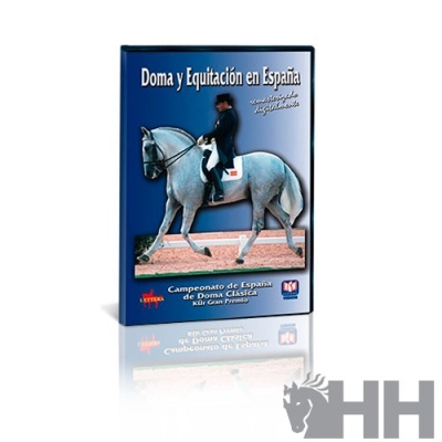 Caixa azul de DVD com cavaleiro a montar cavalo branco
