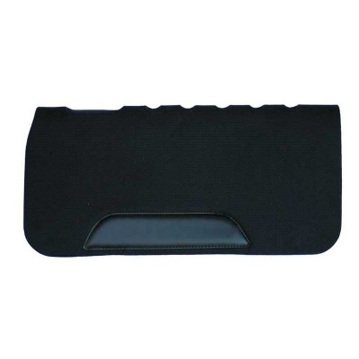 Tapete de automóvel preto com inserção em couro preto