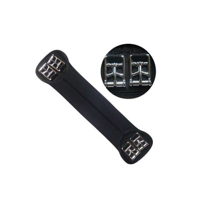 Extensor de elástico preto com ganchos metálicos