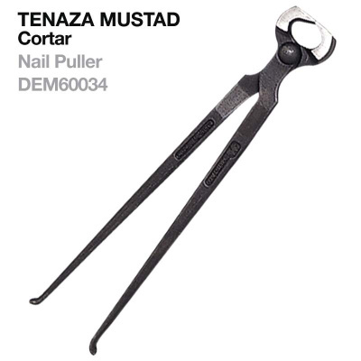 Alicate TENAZA MUSTAD Cortar Nail Puller DEM60034 em metal escuro
