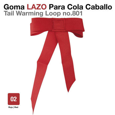 Laço vermelho para cola de cavalo