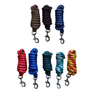 Cordas de nylon de várias cores com ganchos metálicos